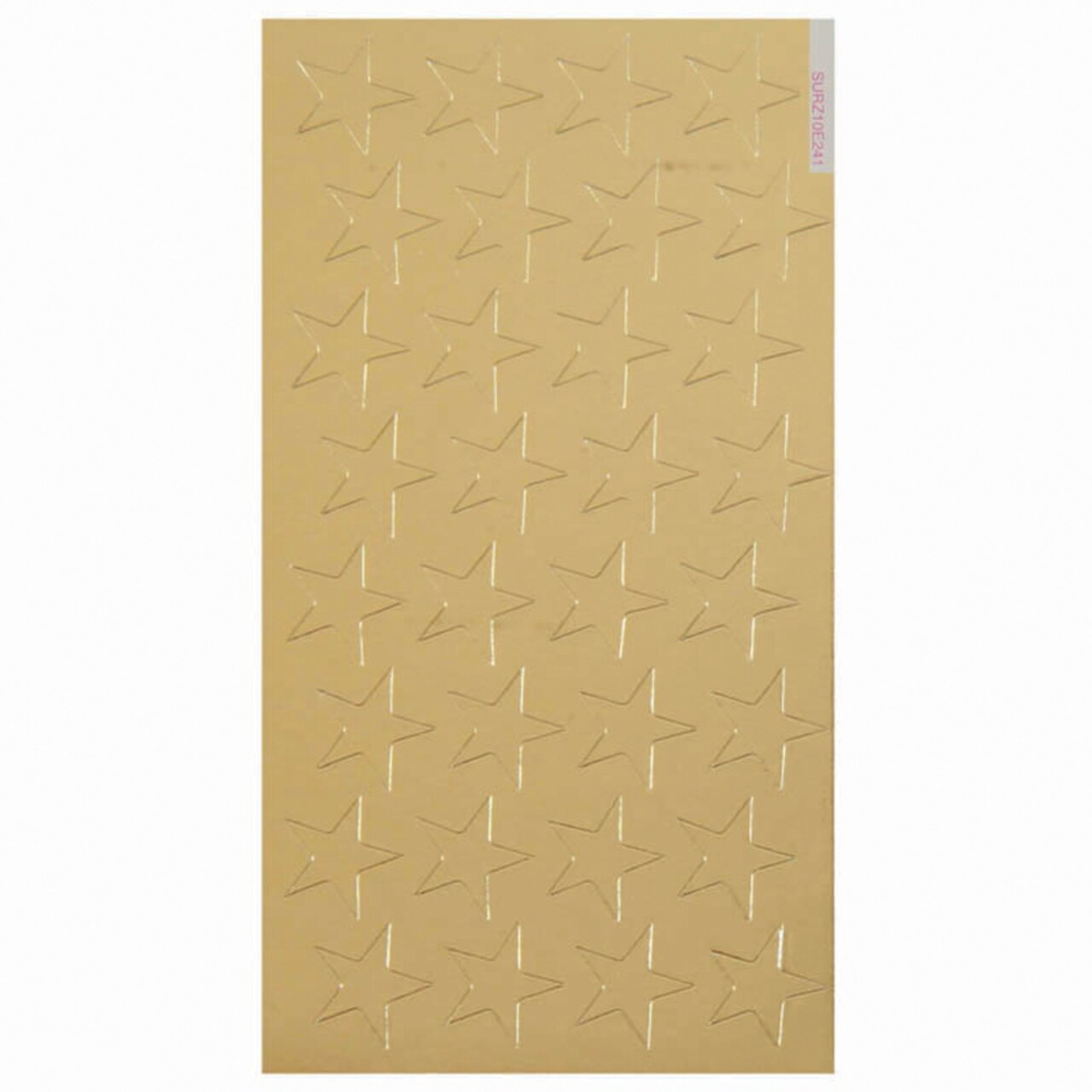 Presto-Stick Foil Star Stickers, 1/2", Gold, Pack Of 250